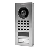 DoorBird D1101V Aufputz IP Video Türstation, Edelstahl V2A | Video-Türsprechanlage mit 1 Ruftaste, WLAN, Bluetooth, HD-Video, Bewegungssensor