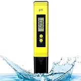 pH Messgerät Wasser pH Wert Messgerät pH Tester für Wasser, Pool Aquarium Trinkwasser pH Meter 0.00-14.00 Kallibrierung pH down 0-14 pH-Messbereit ±0,1 pH-Genauigkeit