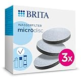 BRITA Wasserfilter MicroDisc 3er-Pack – Filter für alle BRITA Karaffen und BRITA Wasserflaschen mit Filter, reduziert PFAS, Chlor, Mikropartikel und andere geschmacksstörende Stoffe im Trinkwasser
